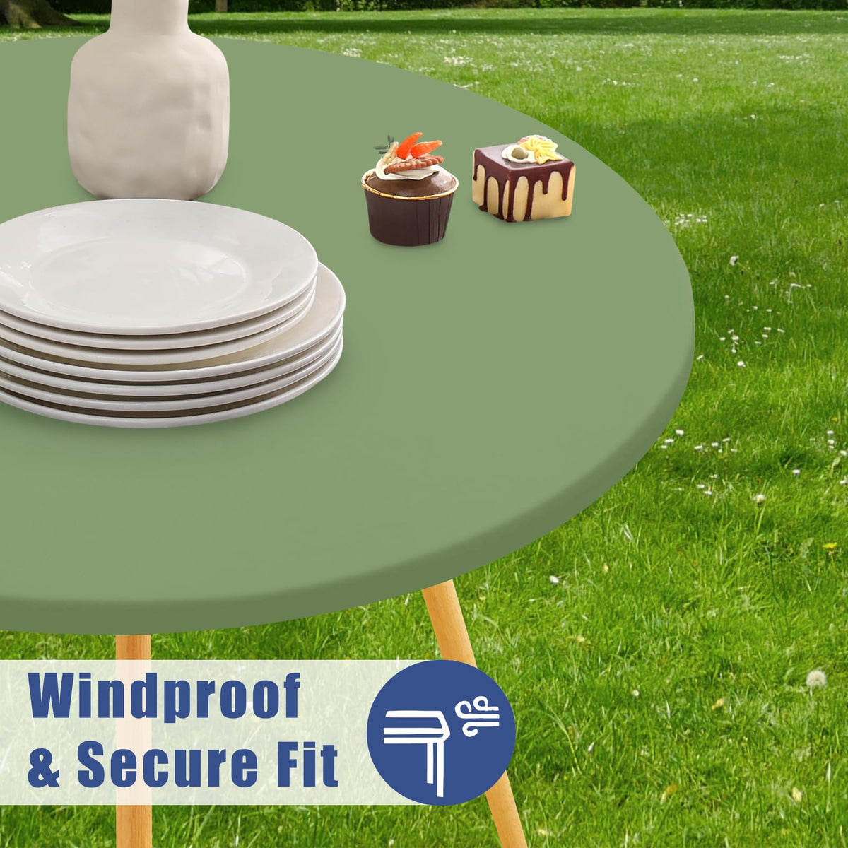 Moosfor wrap-around edges provide stable, clip-free fit.