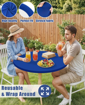 Moosfor round tablecloth machine-washable for effortless maintenance after events.