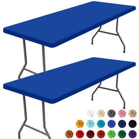 Moosfor Spandex tablecloth waterproof surface for easy outdoor cleanup