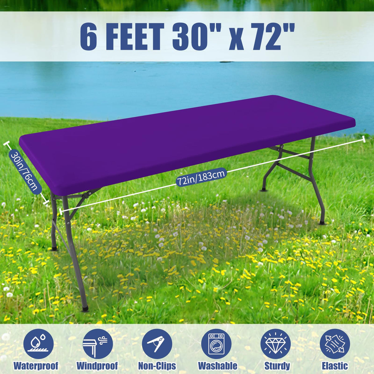 Moosfor 2-pack tablecloths provide reusable, cost-efficient party covers.