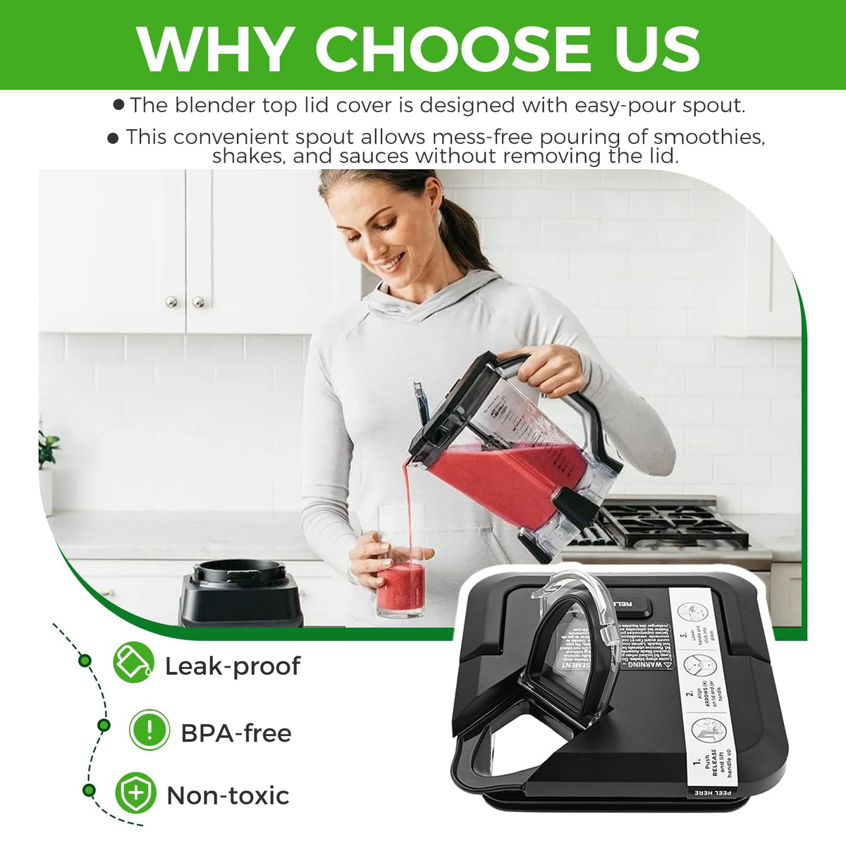 MOOTVGOO BPA-free lid material ensures safe blending