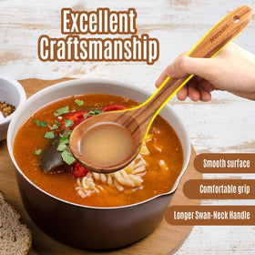 Mooues 12-piece teak utensil set covers versatile cooking tasks.