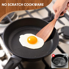 Mooues wooden spoons feature ergonomic handles for comfortable grip.