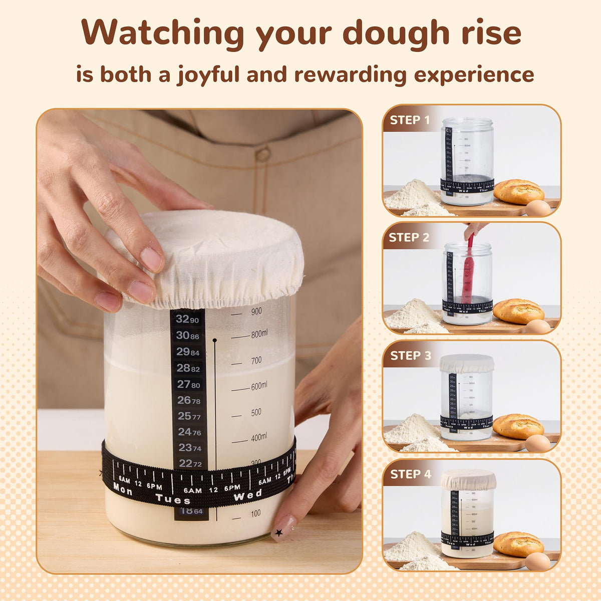 Moozetiz dough whisk speeds smooth mixing for flawless dough.