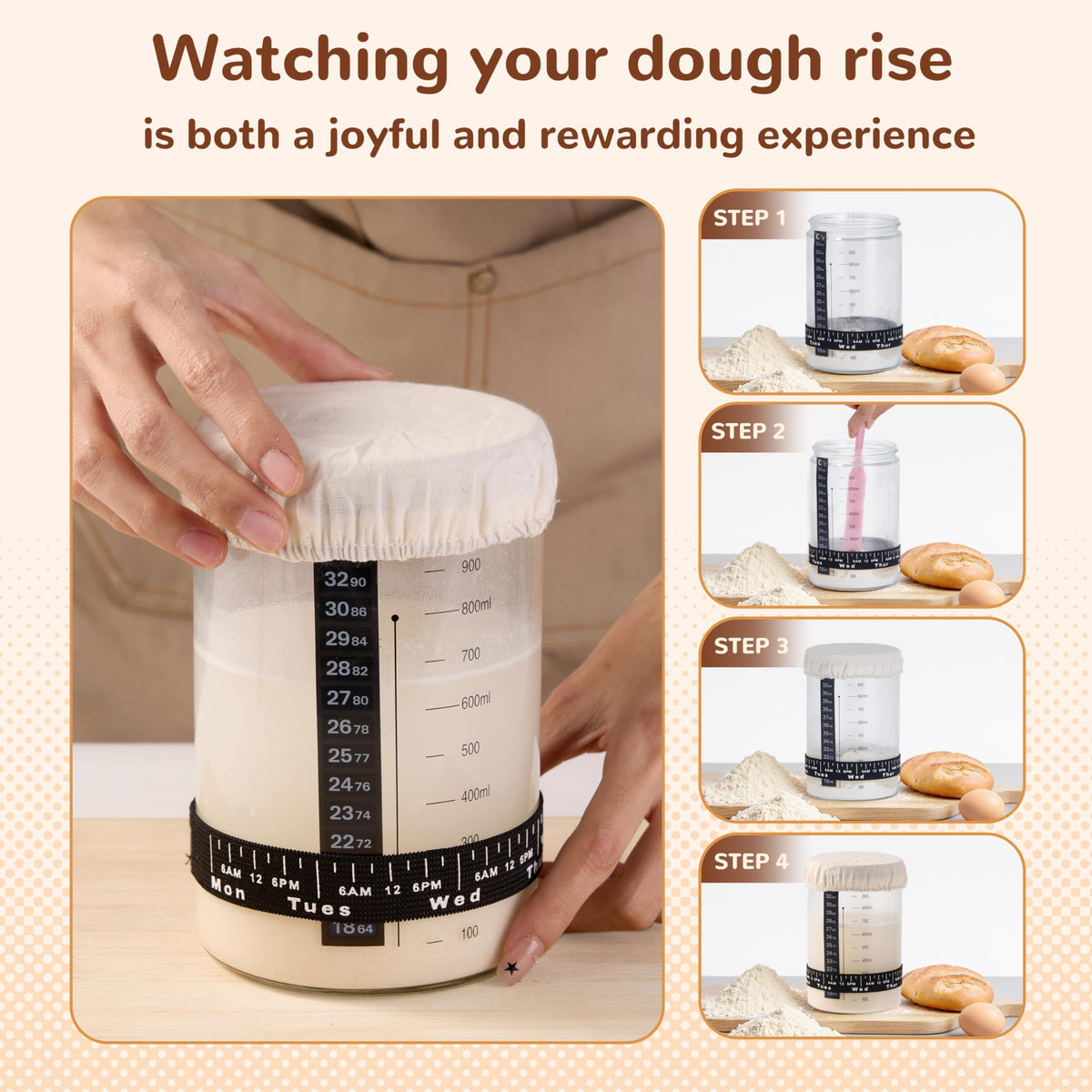 Moozetiz dough whisk for smooth mixing and efficient prep