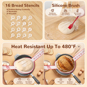 Moozetiz silicone bread sling aids safe dough transfers.