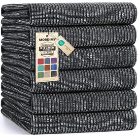 Mordimy Premium Kitchen Towels flat texture close-up for streak-free surface drying.
