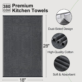 Mordimy Premium Kitchen Towels terry texture close-up highlighting superior absorbency.