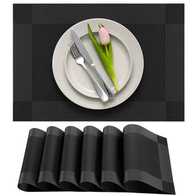 More Decor dining placemats protect tables from heat and spills.