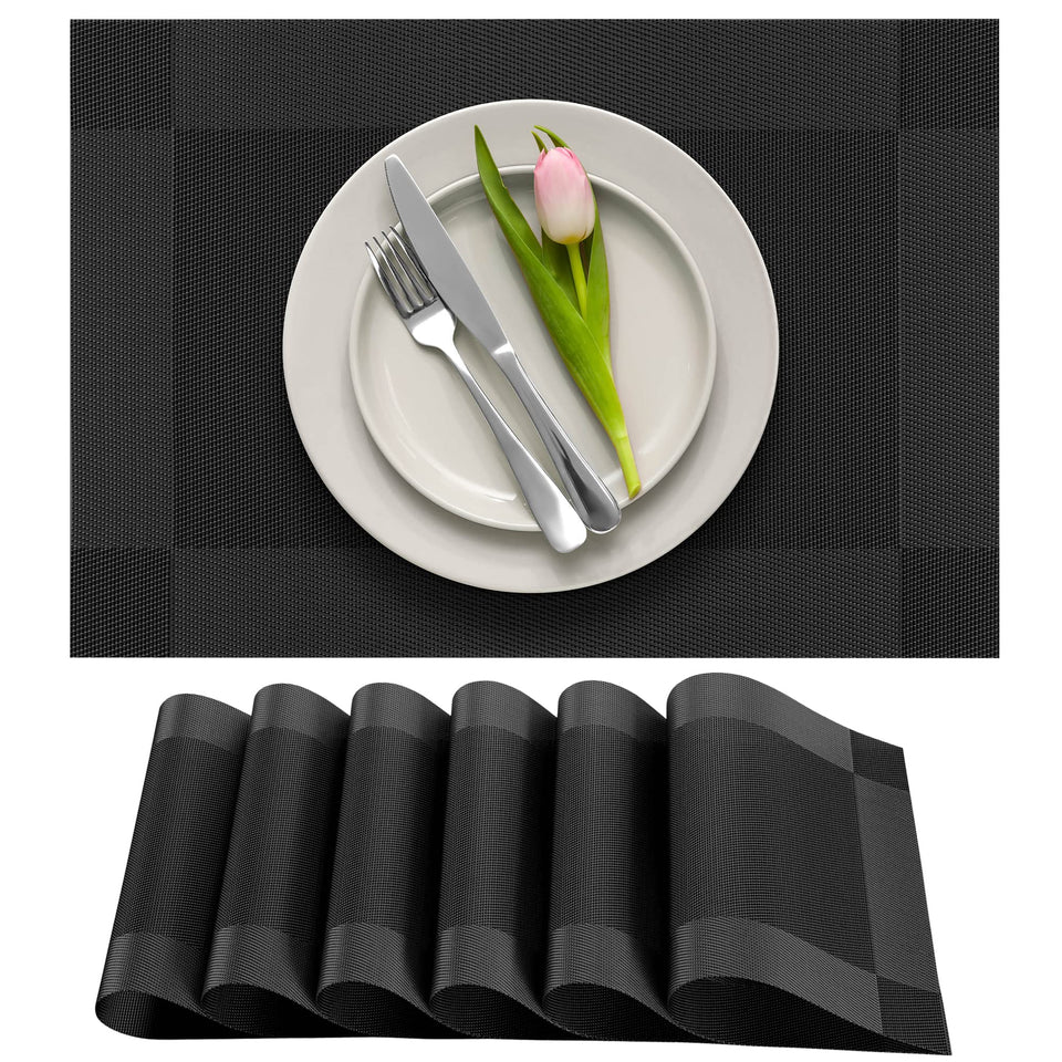 More Decor dining placemats protect tables from heat and spills.