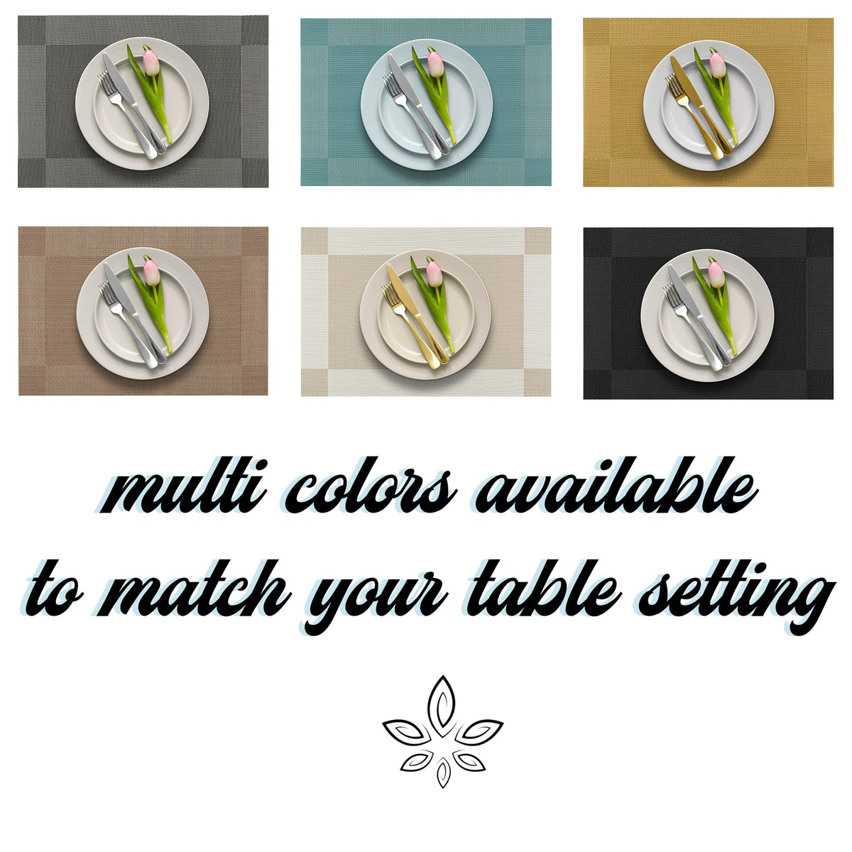 More Decor 17-by-11 inch placemats fit most tables.