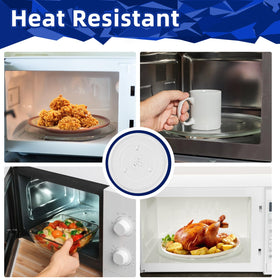 MorefaLife dishwasher-safe microwave glass plate, easy to clean after meals.