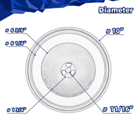 MorefaLife replacement turntable plate, durable glass material designed to last in everyday microwaving.