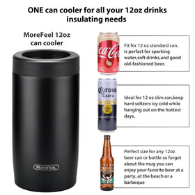 MoreFeel insulated stainless steel construction for lasting durability