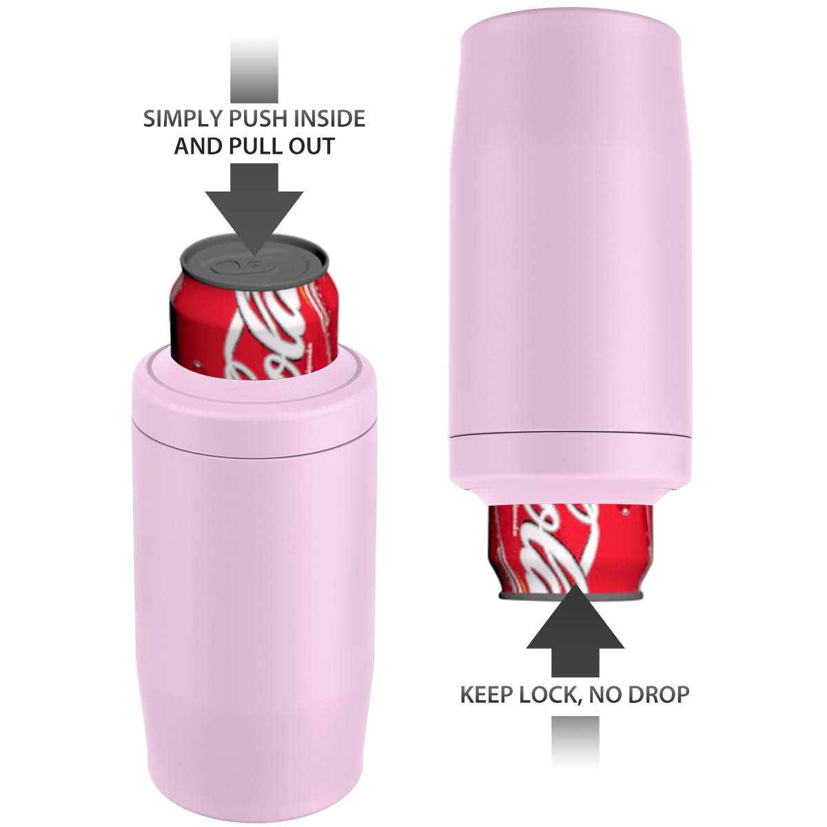 MoreFeel fits any 12 oz container in one simple step.