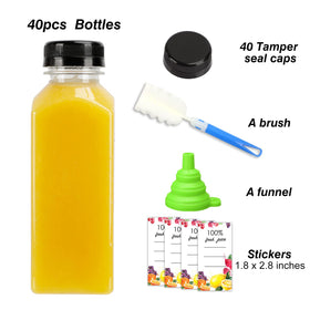 Moretoes clear PET bottles show contents clearly and resist freezing.