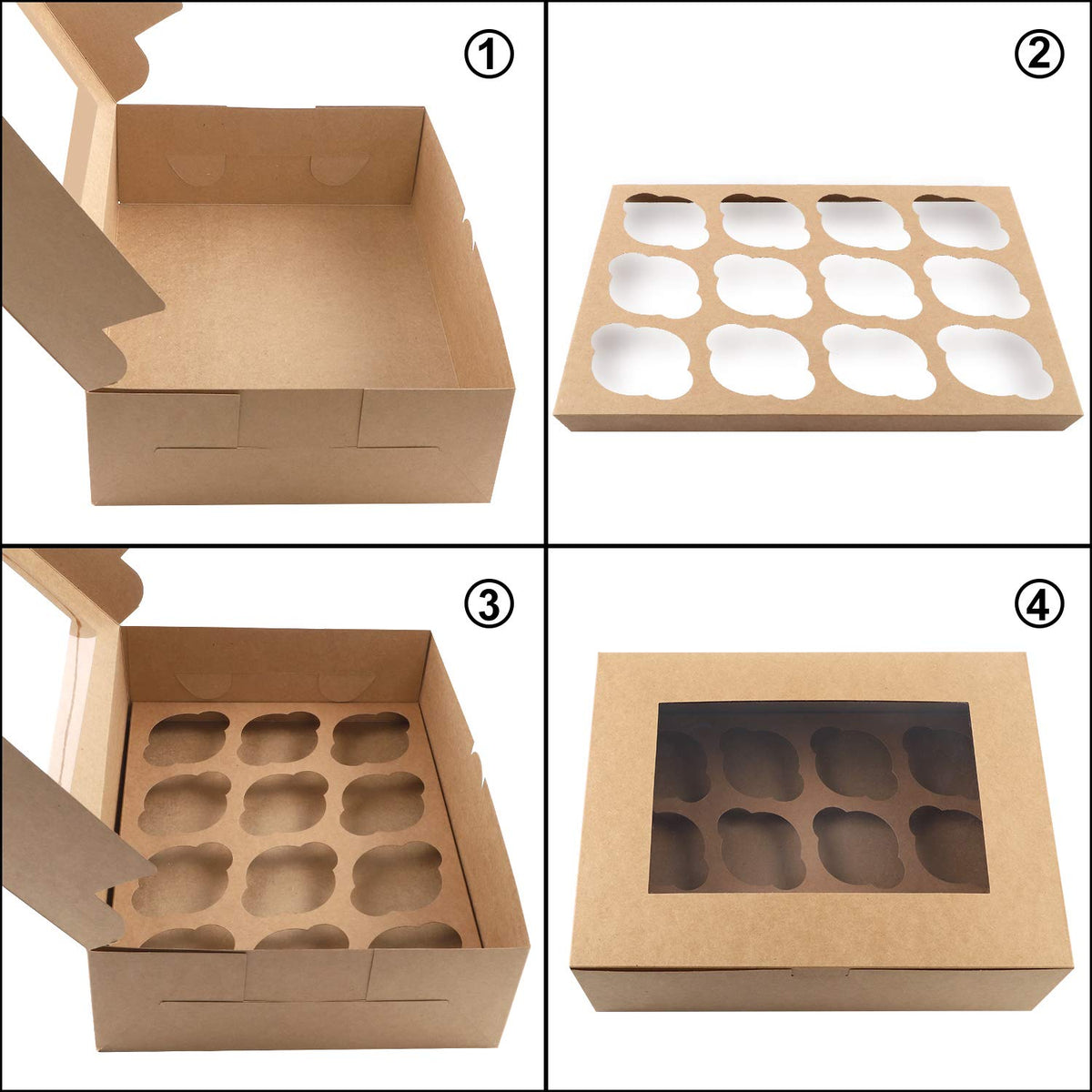 Moretoes 12-cupcake holder ensures secure transport of cupcakes.