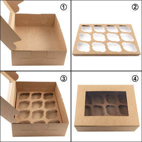 Moretoes 12-cupcake holder ensures secure transport of cupcakes.