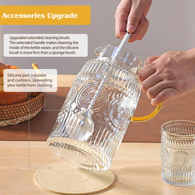 Moretoes dishwasher-safe pitcher for easy cleaning.