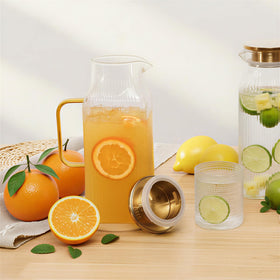 Moretoes fridge-ready square pitcher fits in most standard refrigerators