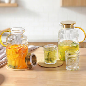 Moretoes fridge-friendly pitcher fits in most refrigerators.