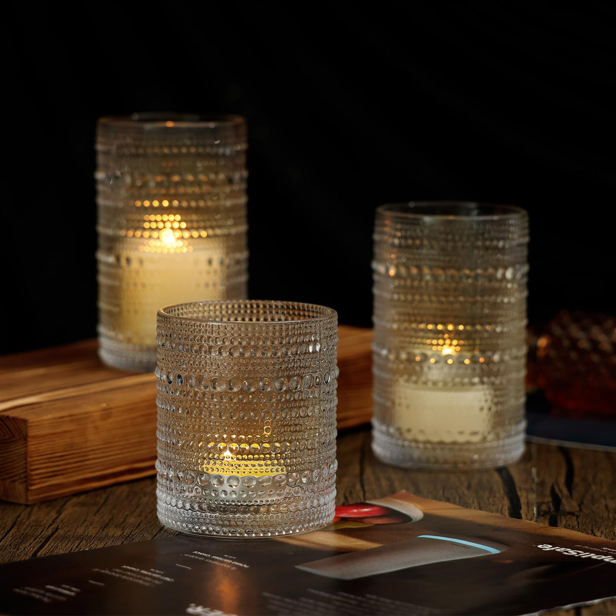 Moretoes hobnail versatile glasses suitable for bars and homes.