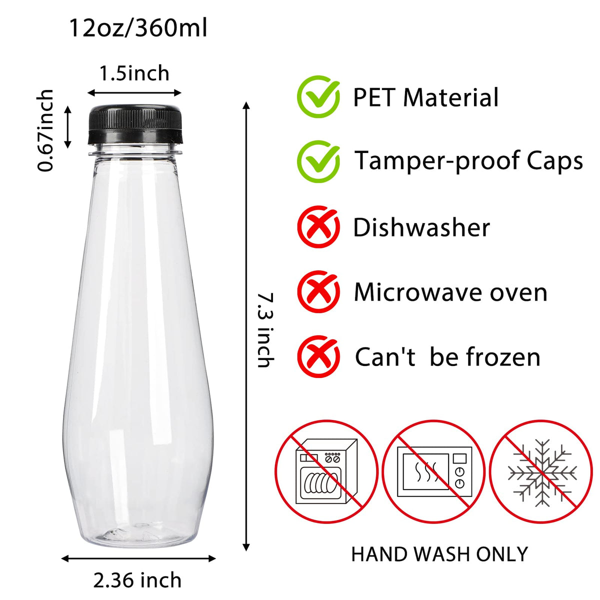 Moretoes juice bottle caps tamperproof ensure safety after filling.