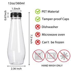 Moretoes juice bottle caps tamperproof ensure safety after filling.