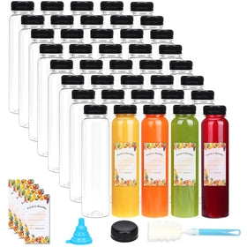 Moretoes 40-pack juice bottles for batch storage and on-the-go beverages.