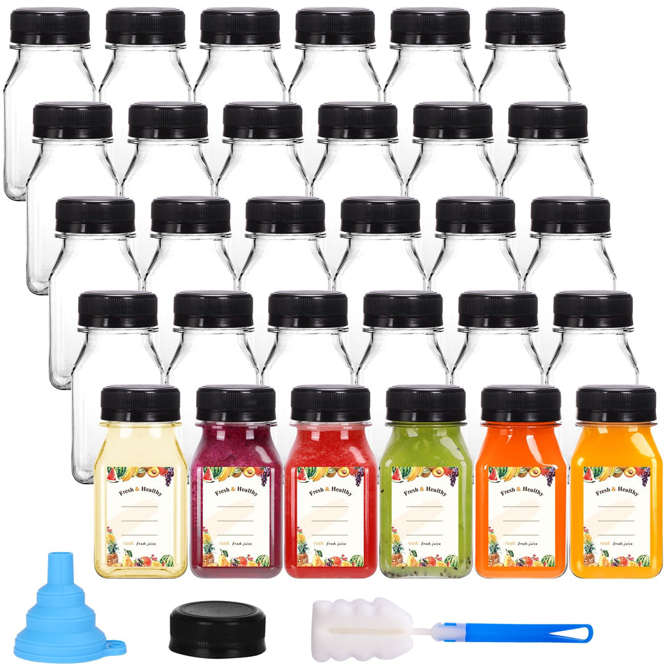 Moretoes 4oz juice bottle pack for on-the-go beverages.