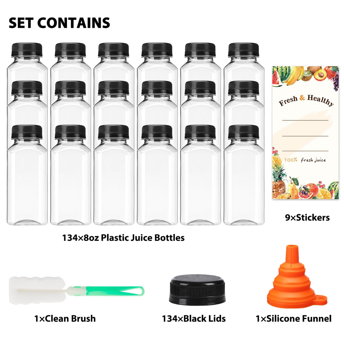 Moretoes rubber funnel for mess-free filling of 8oz bottles.