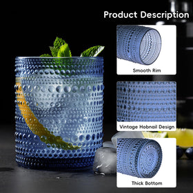 Moretoes table setup showcases elegant blue glasses for entertaining guests.