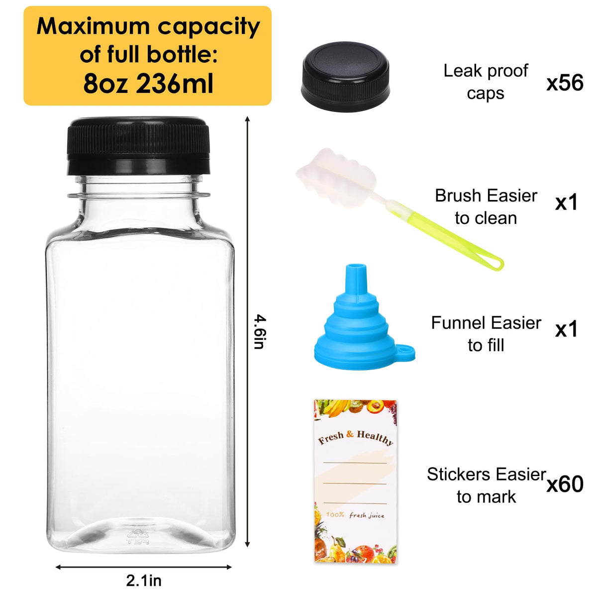 Moretoes transparent bottle for milkshakes highlights clean, leakage-free storage