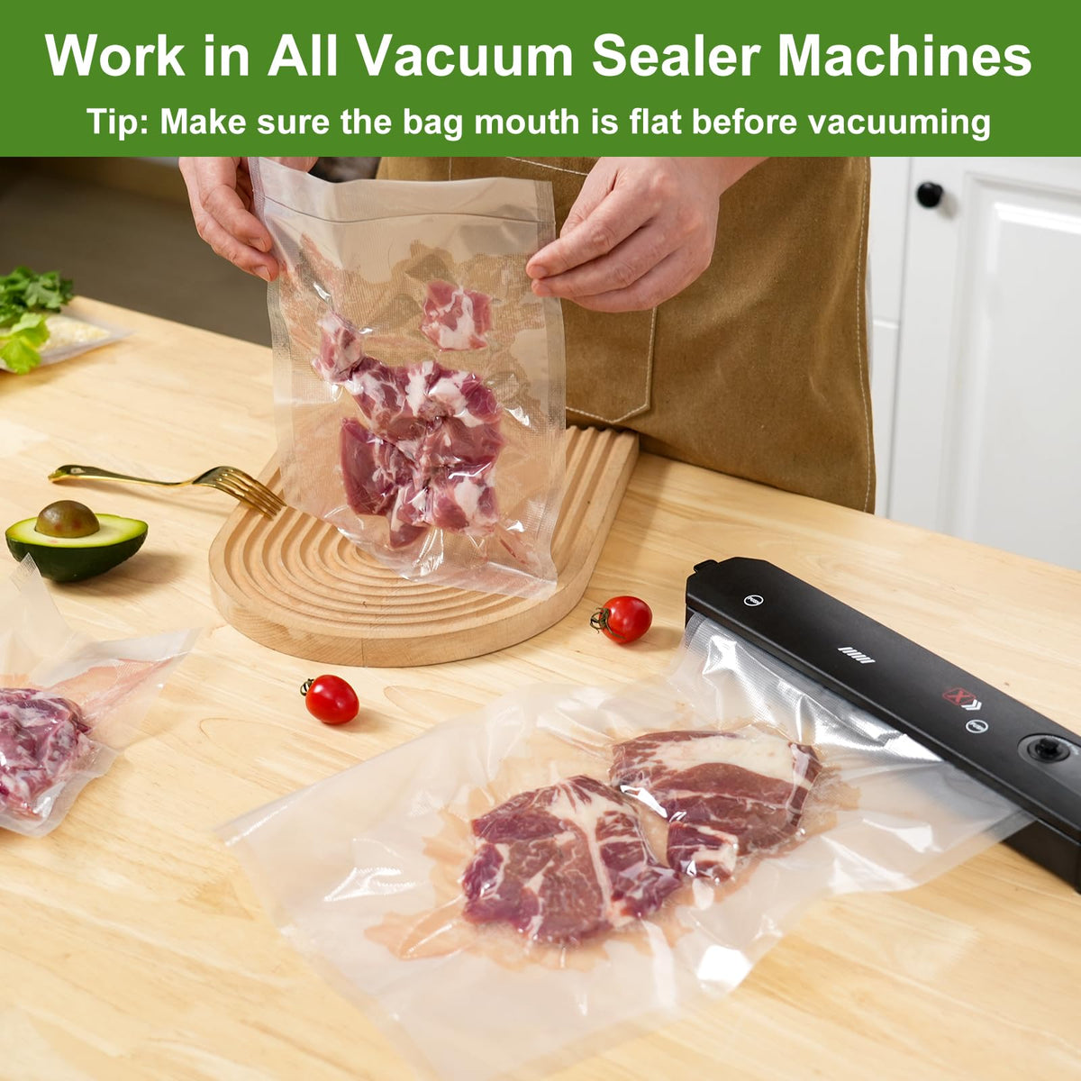 Moretoes vacuum bags puncture-resistant construction protects contents from tears
