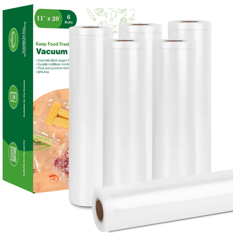 Moretoes vacuum sealer bags with roll packaging for customizable sizes and less waste