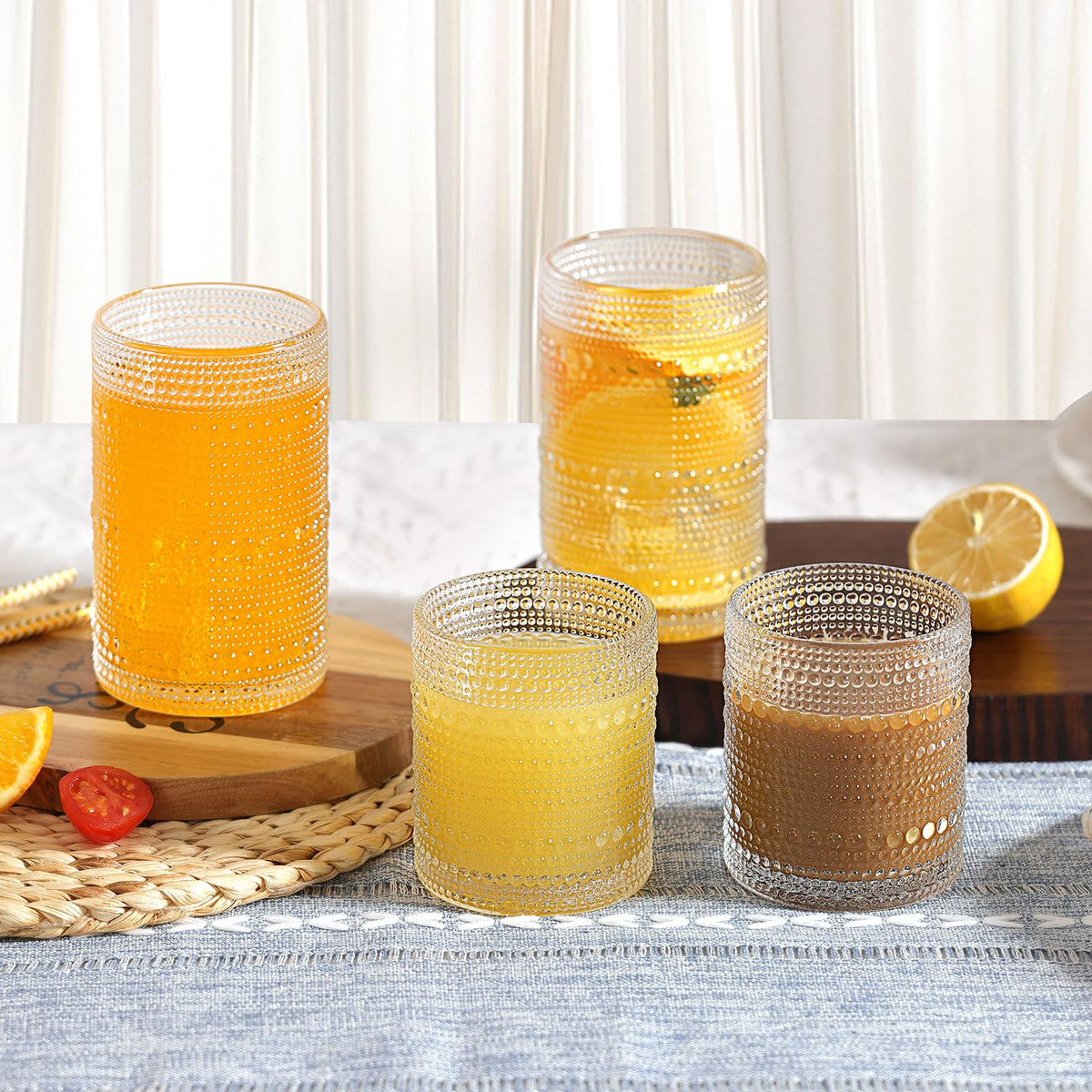 Moretoes vintage hobnail design adds retro vibe to table settings