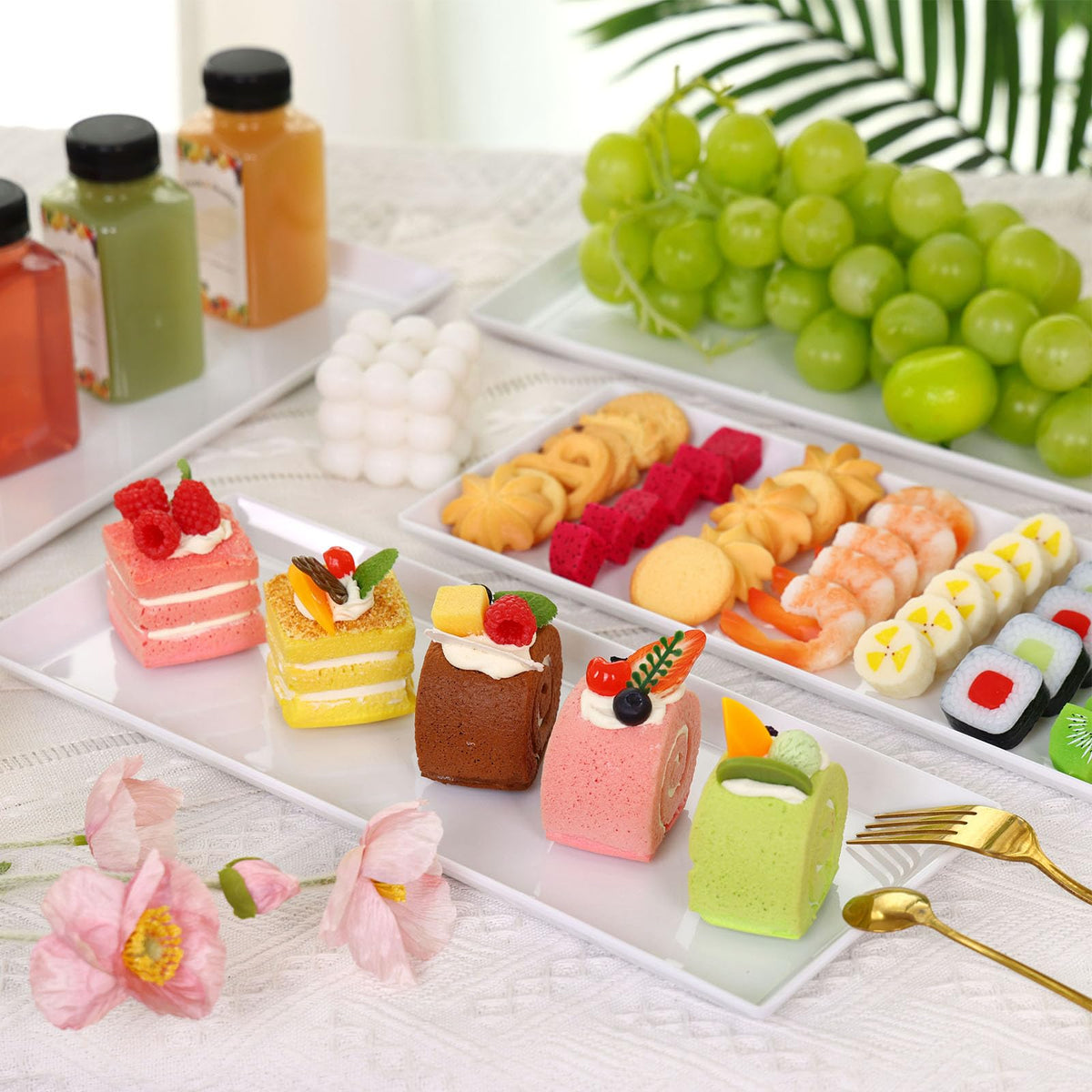 Moretoes wedding and birthday trays elevate food presentation.