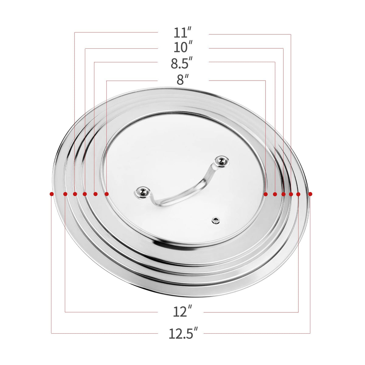 Morikavo universal lid for pots, pans, and cast iron showcases versatility.