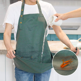 MORNITE apron features adjustable neck strap for a comfortable fit.