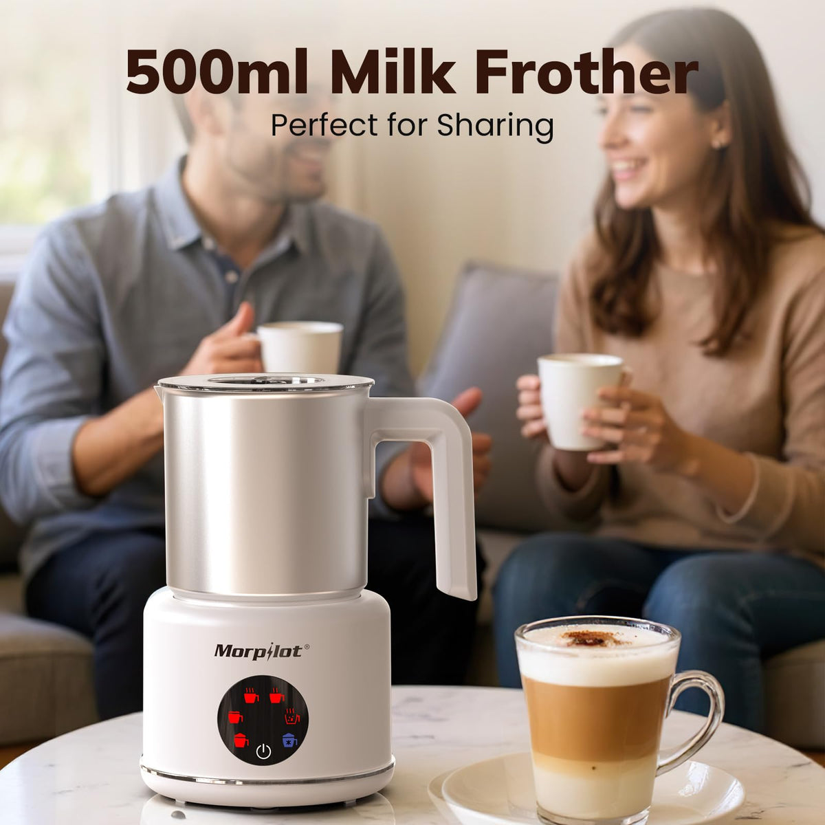 Morpilot 500ml capacity handles 2–3 servings at once