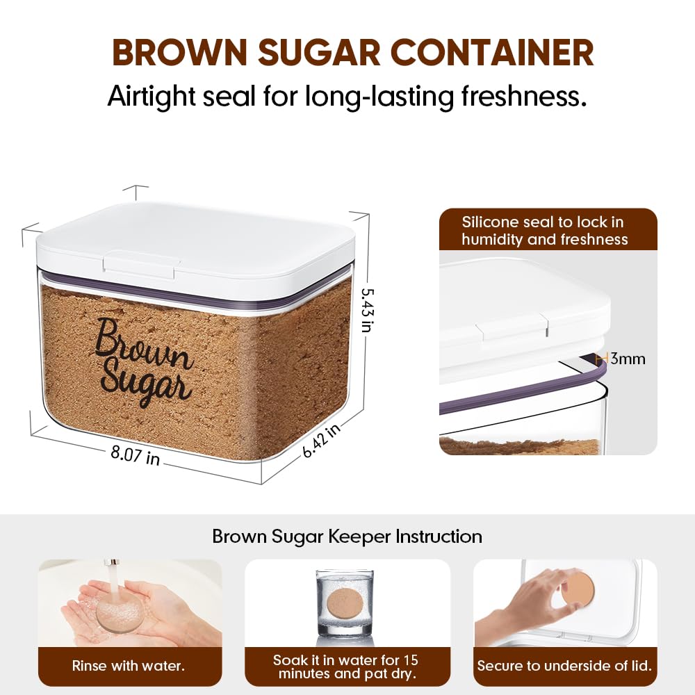 Moryimi 3-quart sugar keeper fits daily baking needs.