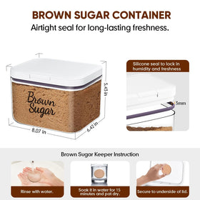 Moryimi 3-quart sugar keeper fits daily baking needs.