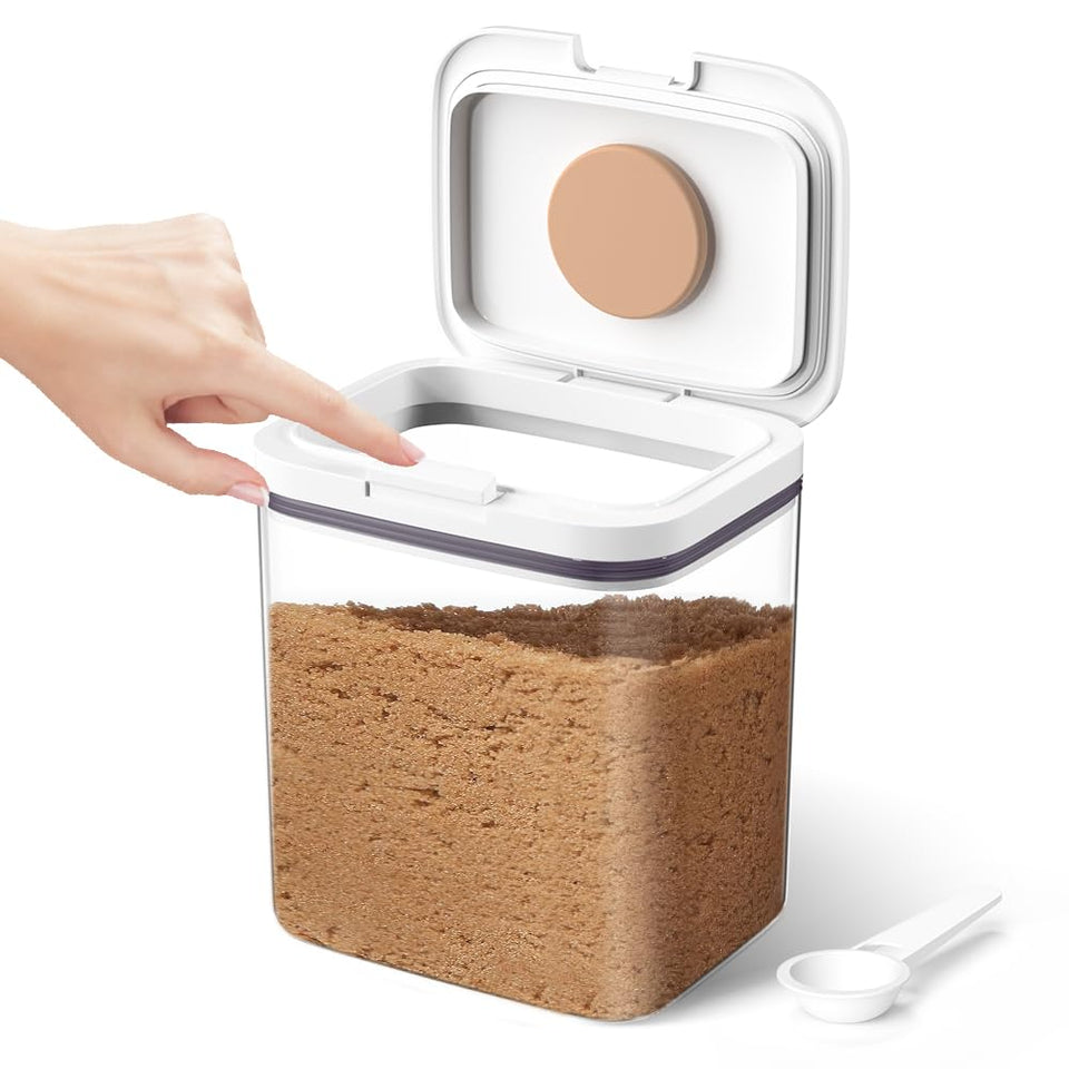 Moryimi brown sugar container with airtight lid keeps freshness