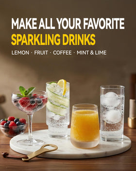 Mosa keeps home carbonation ready for refreshed drinks.