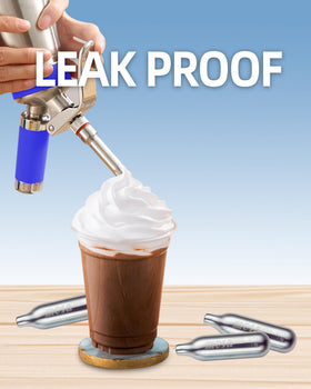 Cream whipping, nitro coffee, and sparkling beverages in one bottle