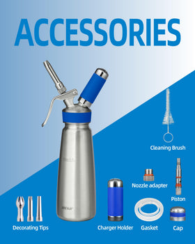 Stainless steel 18-8 body delivers durable performance for hot and cold applications