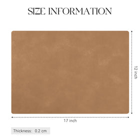 MOSAYT camel placemat easy care, wipe clean, no machine wash required.