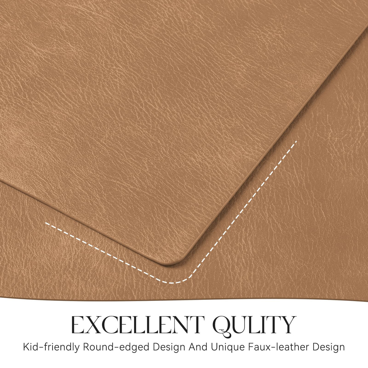 MOSAYT camel reversible placemat design offers versatile table styling.