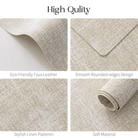 MOSAYT dining decor placemats beige elevate gatherings and meals.