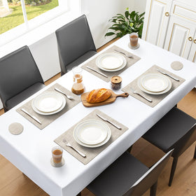 MOSAYT indoor outdoor placemats beige versatile for any setting.
